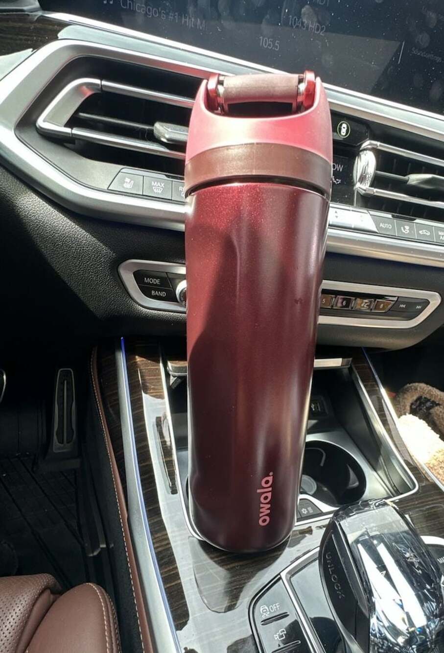 Owala FreeSip Stainless Steel Water Bottle Black Cherry 24 oz